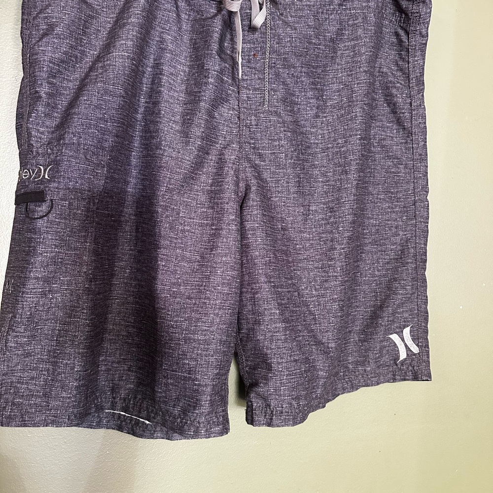 Hurley Gray Board Shorts Quick-Dry Swimwear